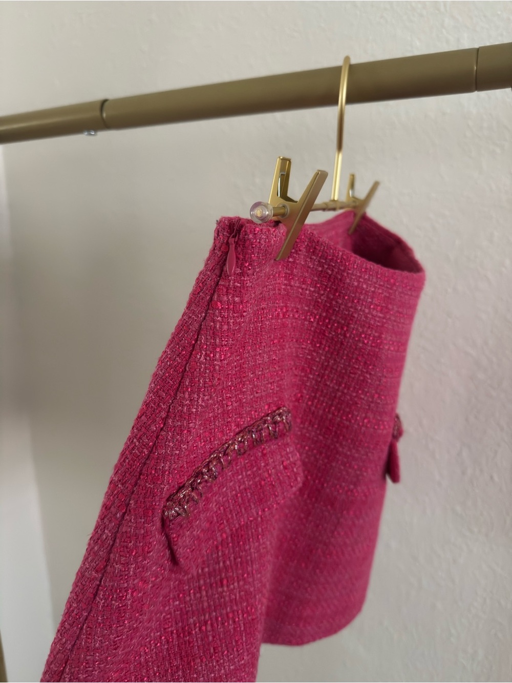 Pink Tweed Peplum Skirt and Bustier Set - Picture 7 of 7